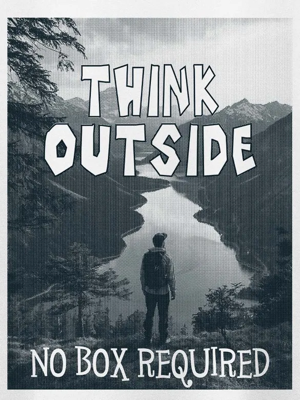 Think Outside The Box Plus Size T shirts