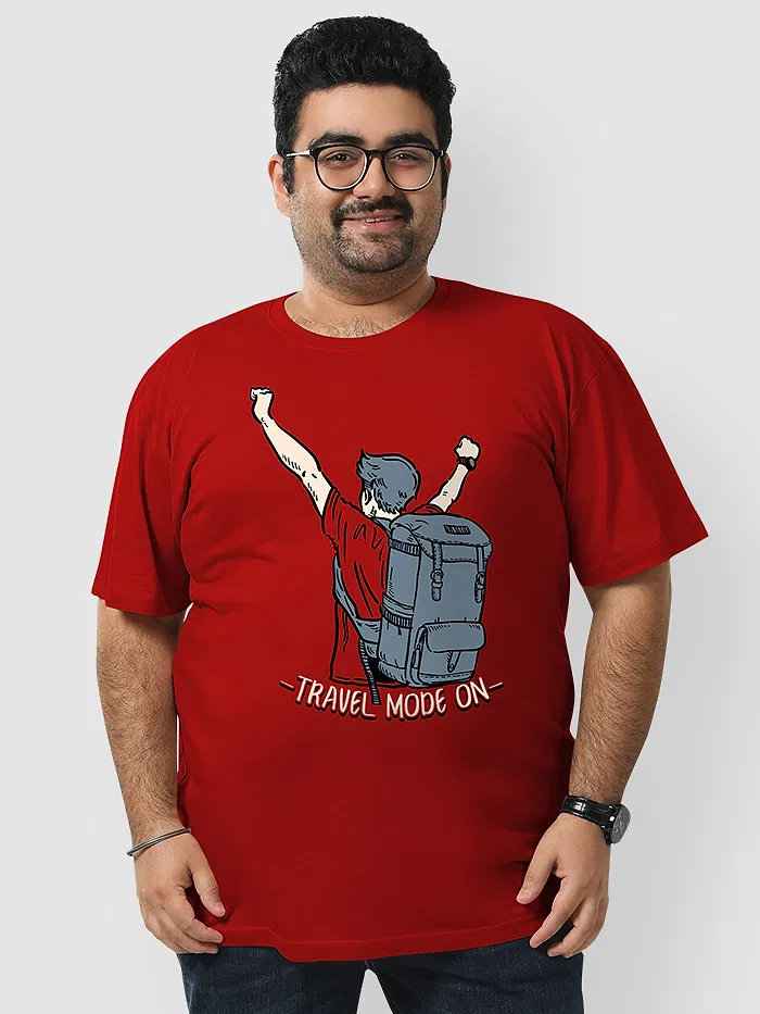 Travel Mode On Plus Size T shirts