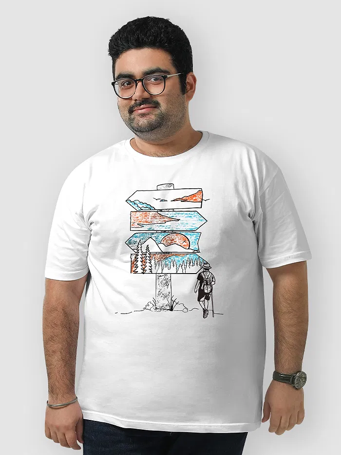 Travel Signboard Plus Size T shirts