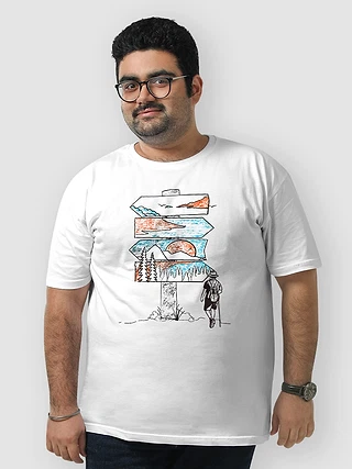 Travel Signboard Plus Size T shirts