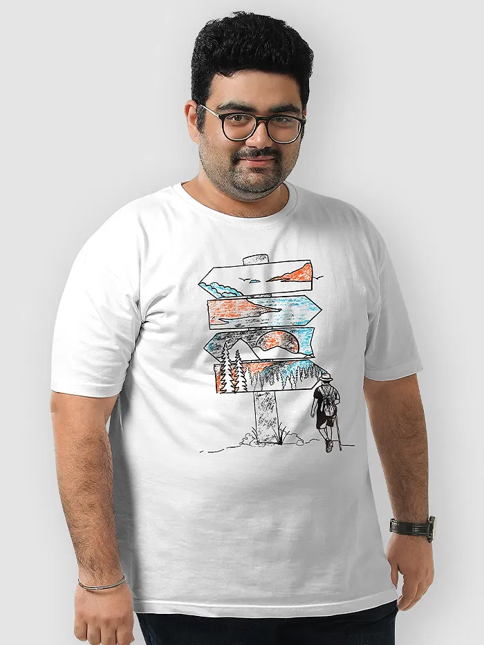 Travel Signboard Plus Size T shirts