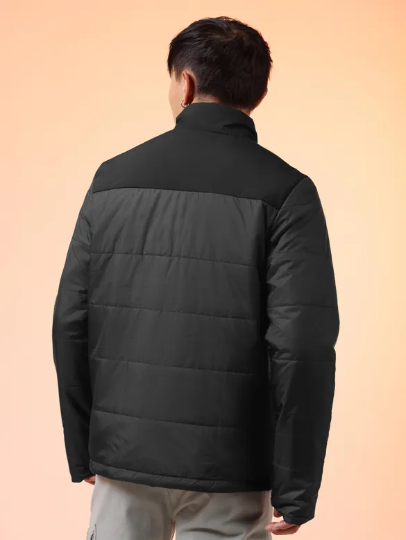 Black Lightweight Puffer Jacket for Men