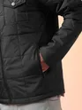 Black Lightweight Puffer Jacket for Men