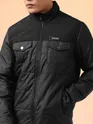 Black Lightweight Puffer Jacket for Men