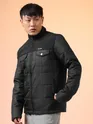 Black Lightweight Puffer Jacket for Men