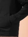 Black Zipper Puffer Jacket for Men
