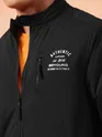 Black Zipper Puffer Jacket for Men