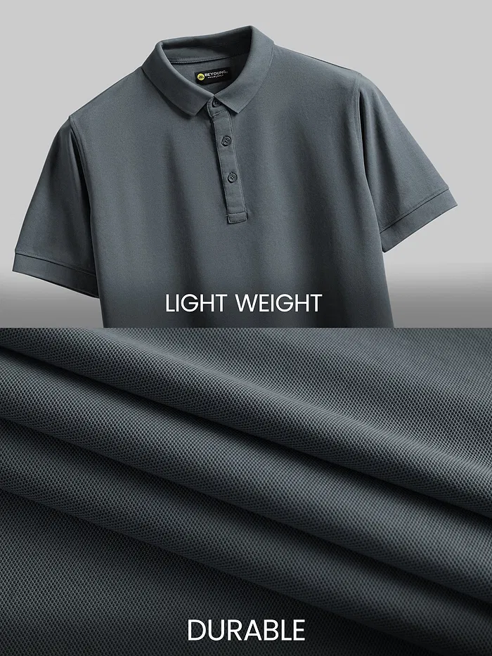 Dark Grey Polo T-shirt