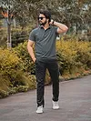 Dark Grey Polo T-shirt