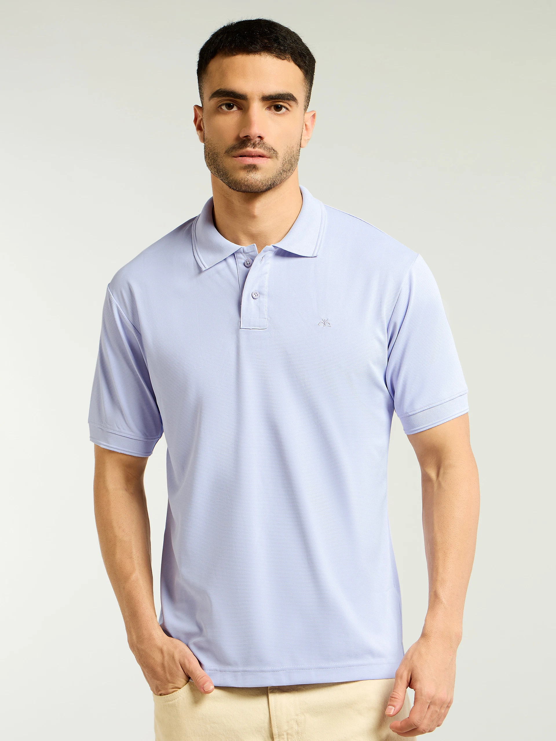 Lavender Mist Structured Polo T-Shirt