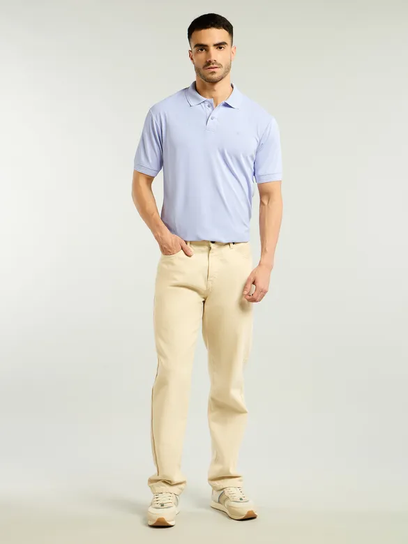 Lavender Mist Structured Polo T-Shirt