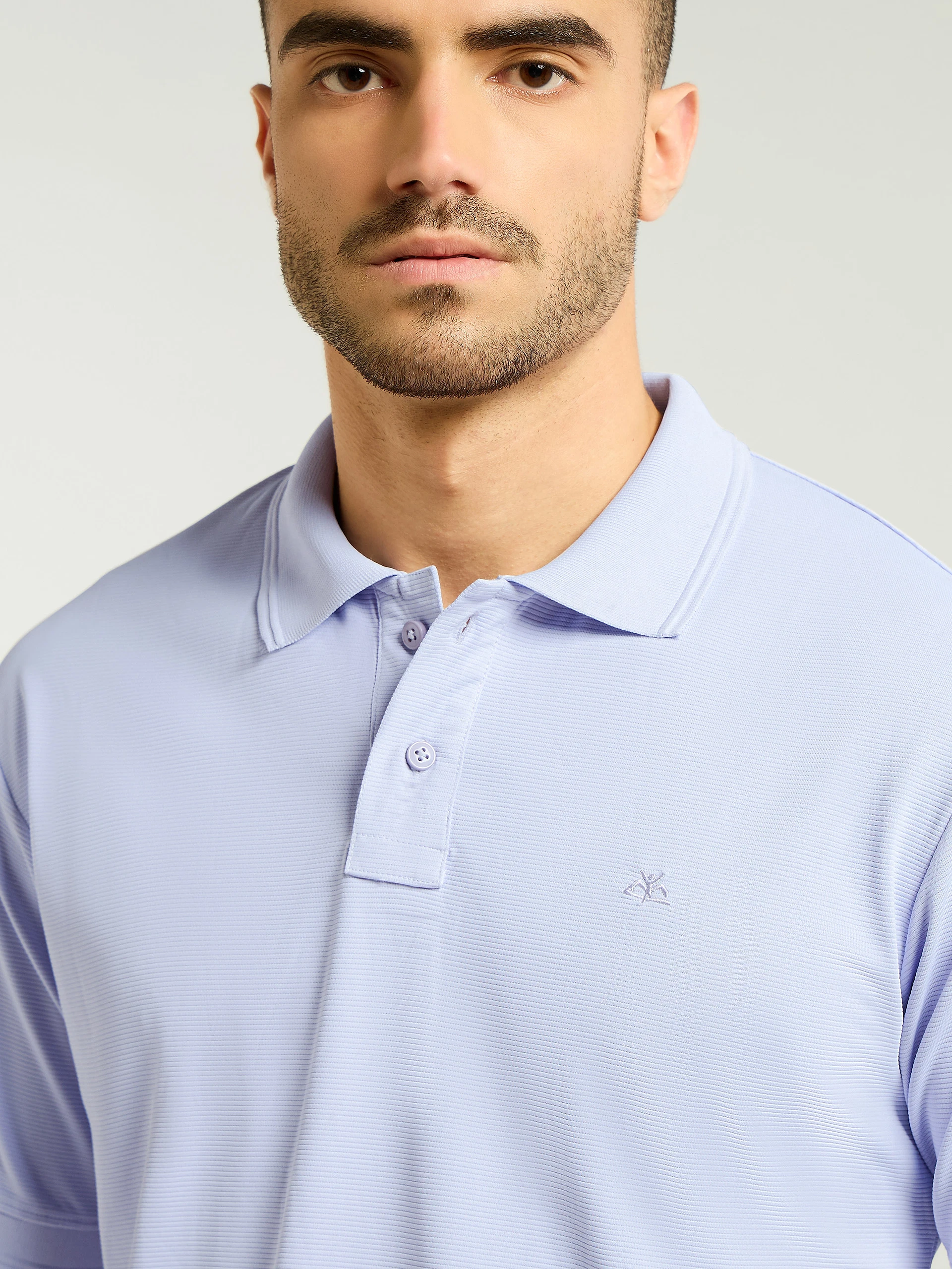 Lavender Mist Structured Polo T-Shirt