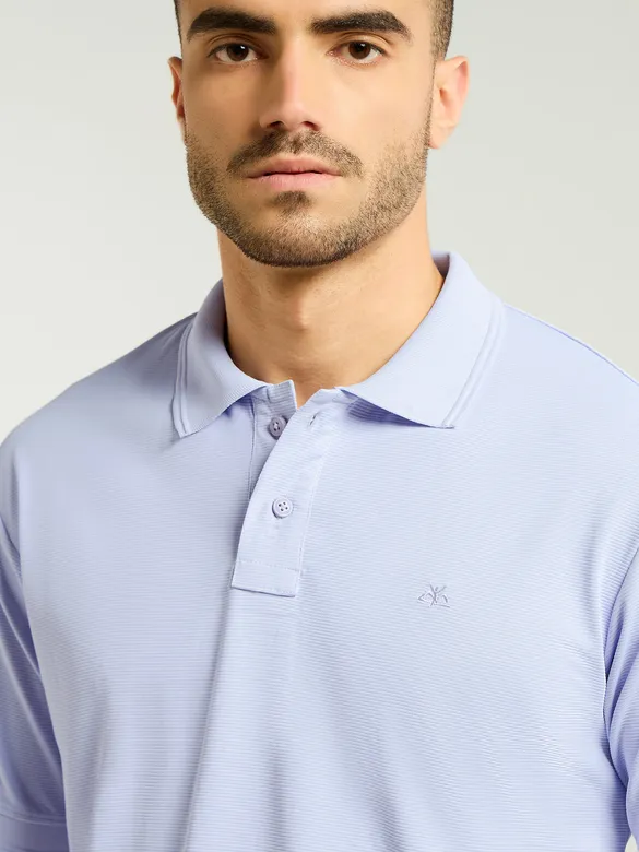 Lavender Mist Structured Polo T-Shirt