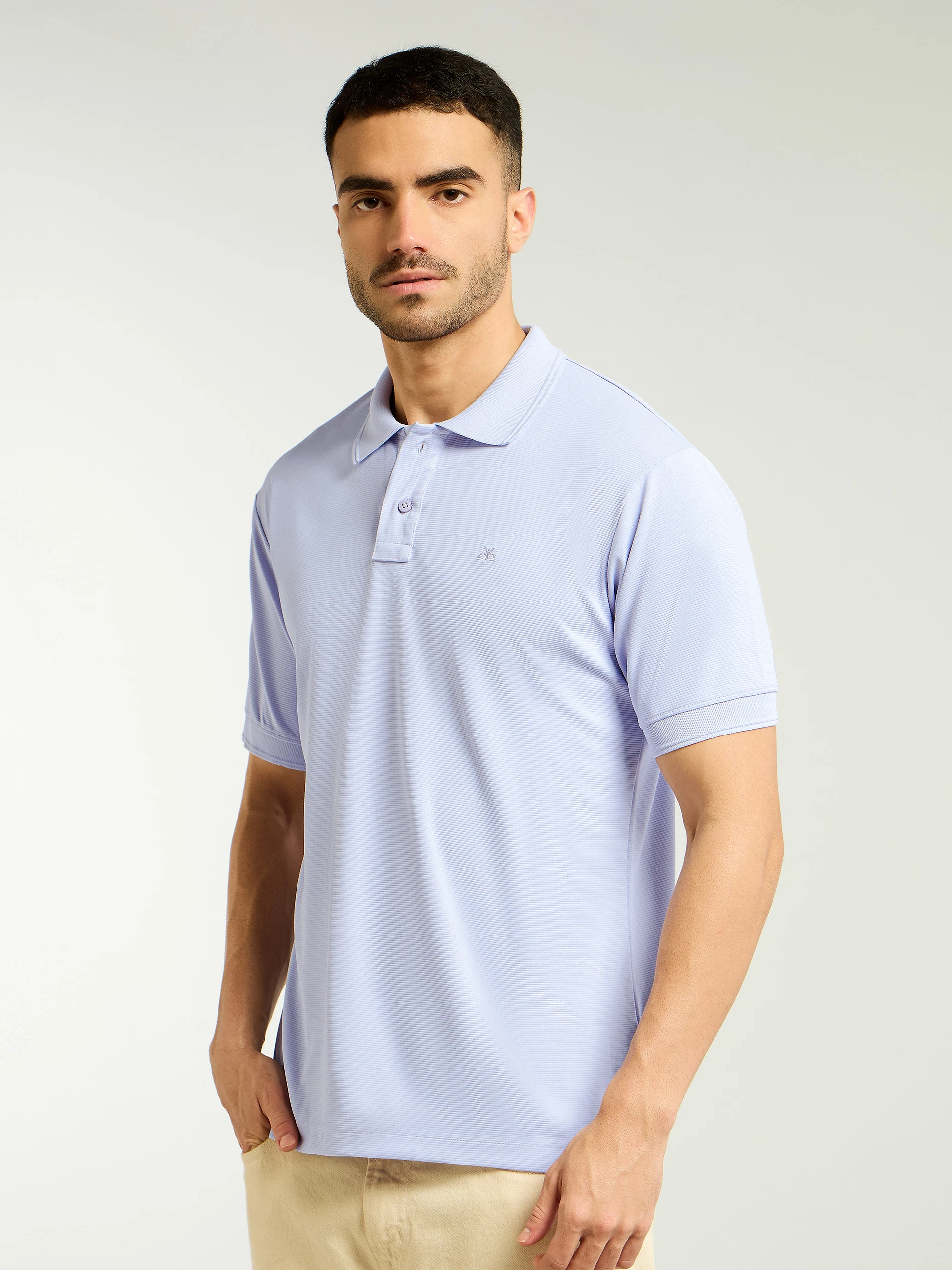 Lavender Mist Structured Polo T-Shirt