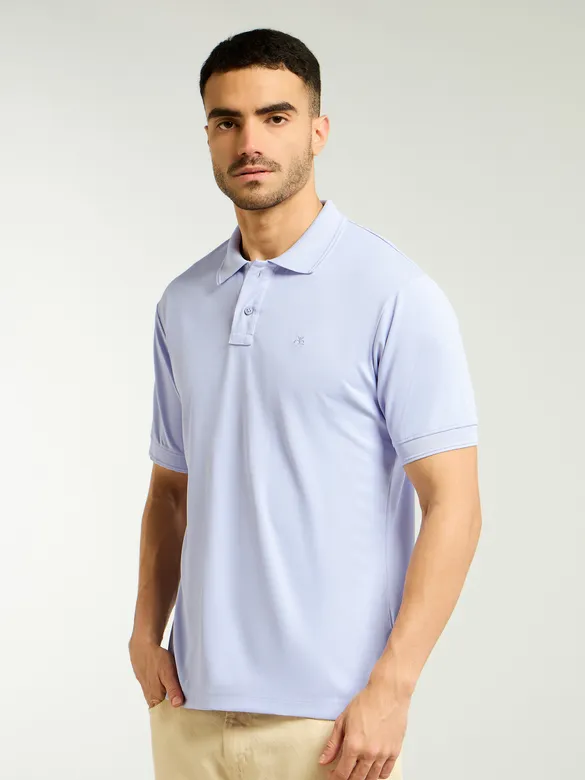 Lavender Mist Structured Polo T-Shirt