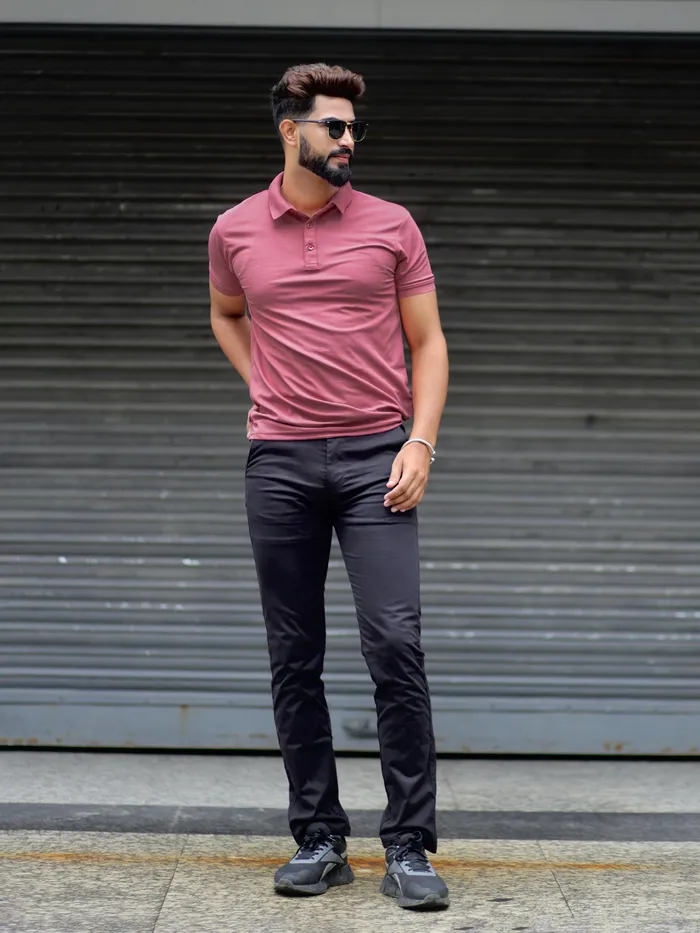 Mauve Polo T-shirt