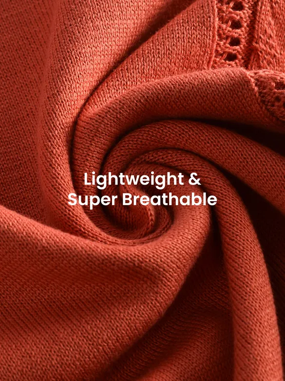 Orange Cord Striped Flat Knit Polo T-Shirt