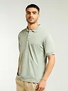 Pista Green Structured Polo T-Shirt