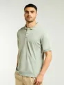 Pista Green Structured Polo T-Shirt