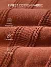 Rust Brown Flat Knit Solid Polo T-Shirt For Men