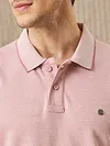Rose Shadow Melange Polo T-shirt
