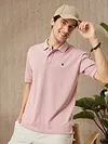 Rose Shadow Melange Polo T-shirt