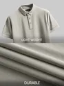 Thunder Grey Plus Size Polo T-shirt