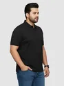 Bold Black Plus Size Polo T-shirt