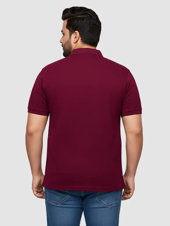 French Wine Plus Size Polo T-shirt