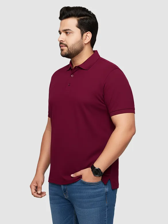 French Wine Plus Size Polo T-shirt