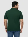 Lush Green Plus Size Polo T-shirt