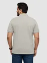 Thunder Grey Plus Size Polo T-shirt