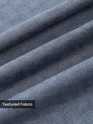 Teal Blue Check Jacquard Textured Polo T-Shirt