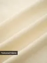 Off White Diamond Jacquard Textured Zipper Polo T-Shirt