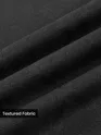 Black Diamond Jacquard Textured Zipper Polo T-Shirt