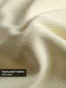 Cream Raglan Sleeve Zipper Polo T-Shirt