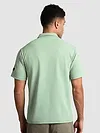 Sage Green Sporty Zipper Polo T-Shirt