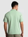 Sage Green Sporty Zipper Polo T-Shirt