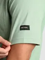 Sage Green Sporty Zipper Polo T-Shirt