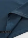 Navy Zipper Color Block Polo T-Shirt