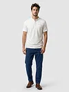 White Solid Henley T-shirt