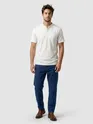 White Solid Henley T-shirt