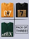 Cricket Combo T-shirt - Pack of Three