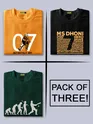 Cricket Combo T-shirt - Pack of Three