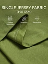 23 Printed Green Oversized T-shirt for Men
