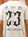 23 Printed White Oversized T-shirt for Men