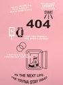 404 Printed Soft Pink Oversized T-shirt for Men