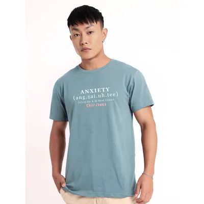 Anxiety Printed Half Sleeve T-Shirt