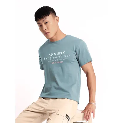 Anxiety Printed Half Sleeve T-Shirt