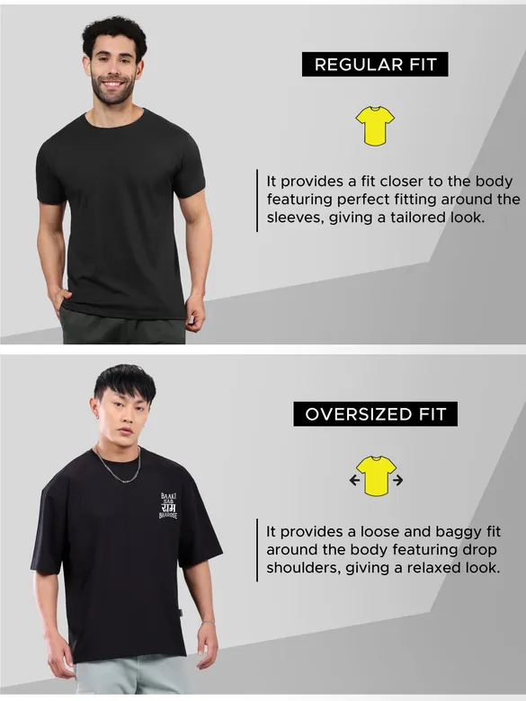 Baaki Sab Ram Bharose Oversized T-shirt for Men